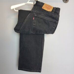 Levi's Strauss Men's 505 Jeans Black Size 38x30 Regular Fit Straight Leg